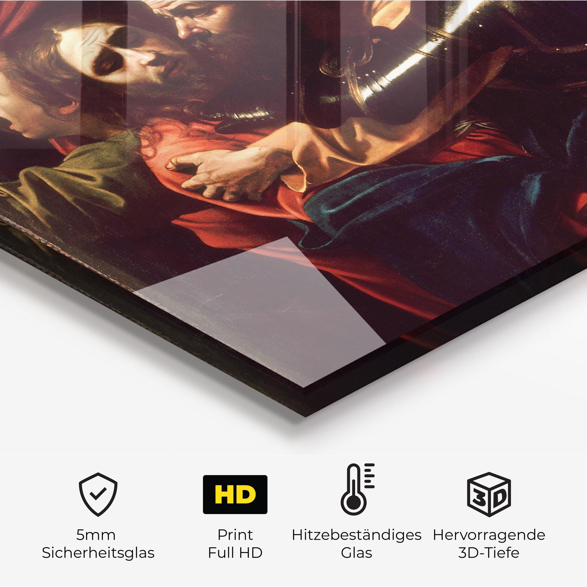 Küchenrückwand Glas The Taking Of Christ mockup 2