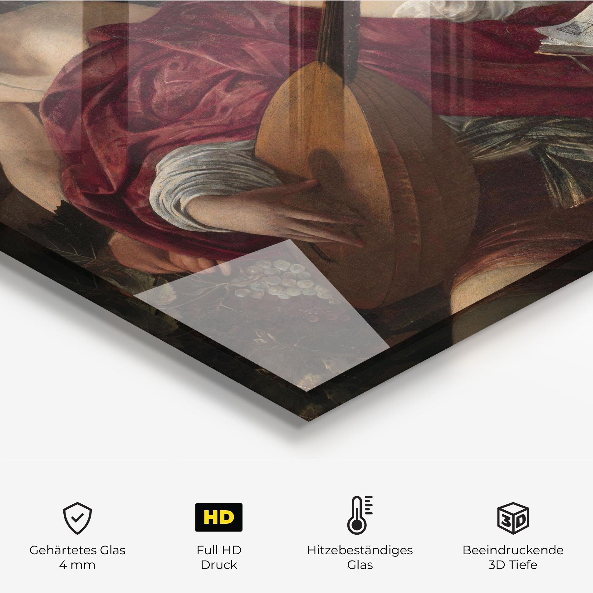 Küchenrückwand Glas Caravaggio Musici mockup 2