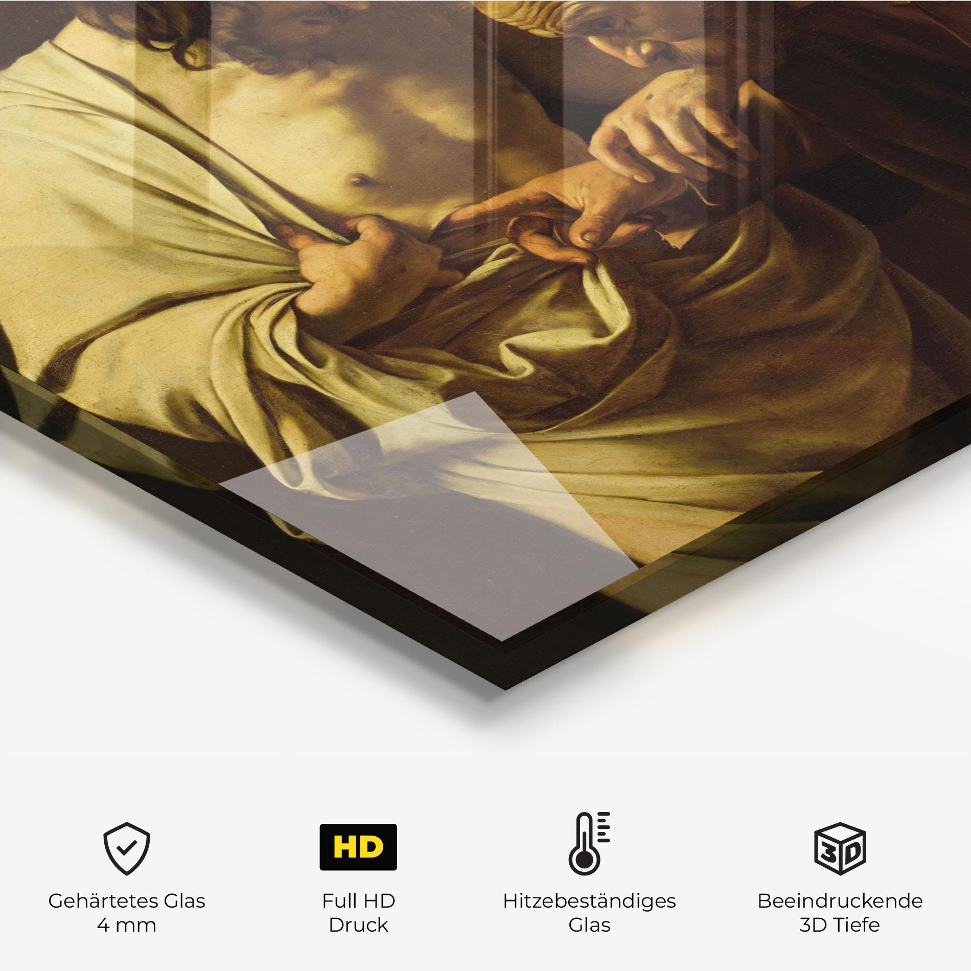 Küchenrückwand Glas Der Unglaubige Thomas mockup 2