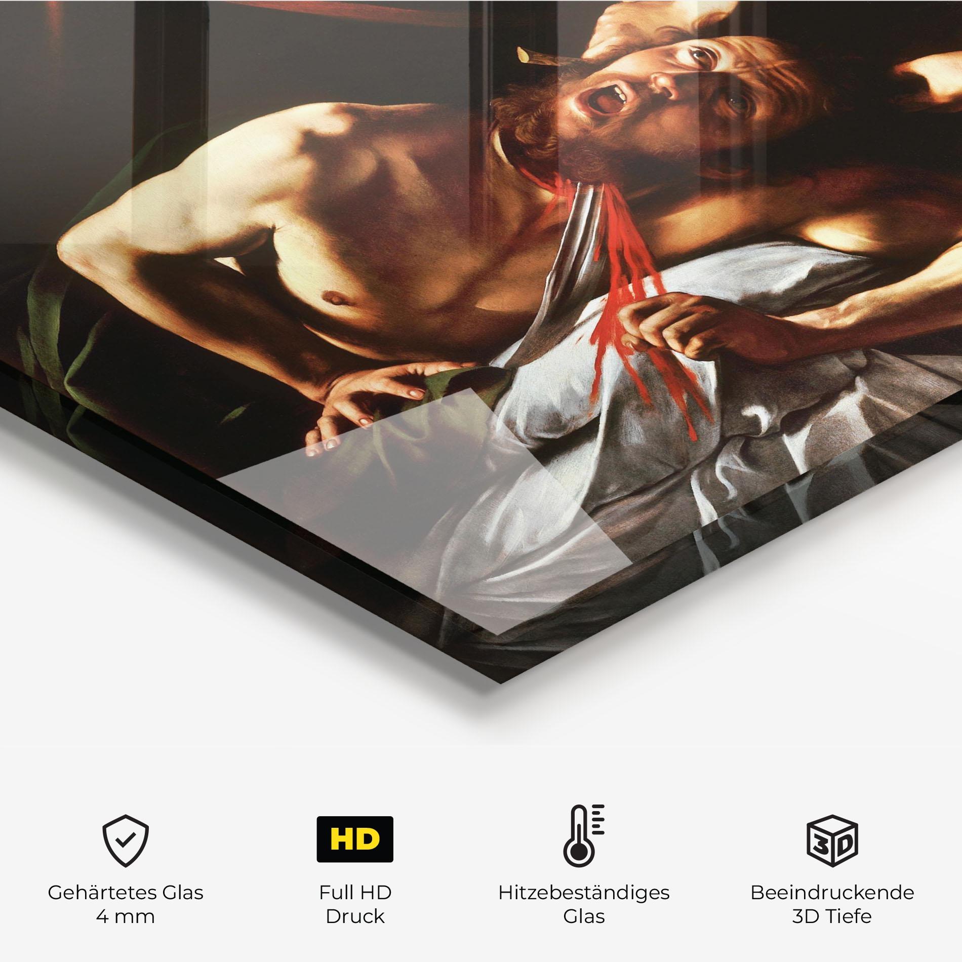 Küchenrückwand Glas Judith Beheading mockup 2