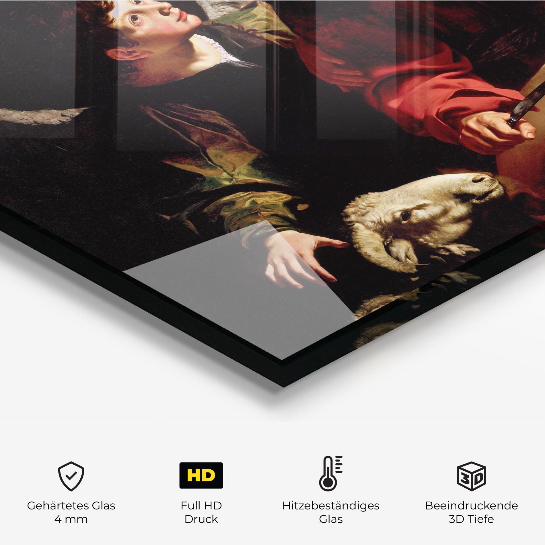 Küchenrückwand Glas Sacrifice Of Isaac mockup 2