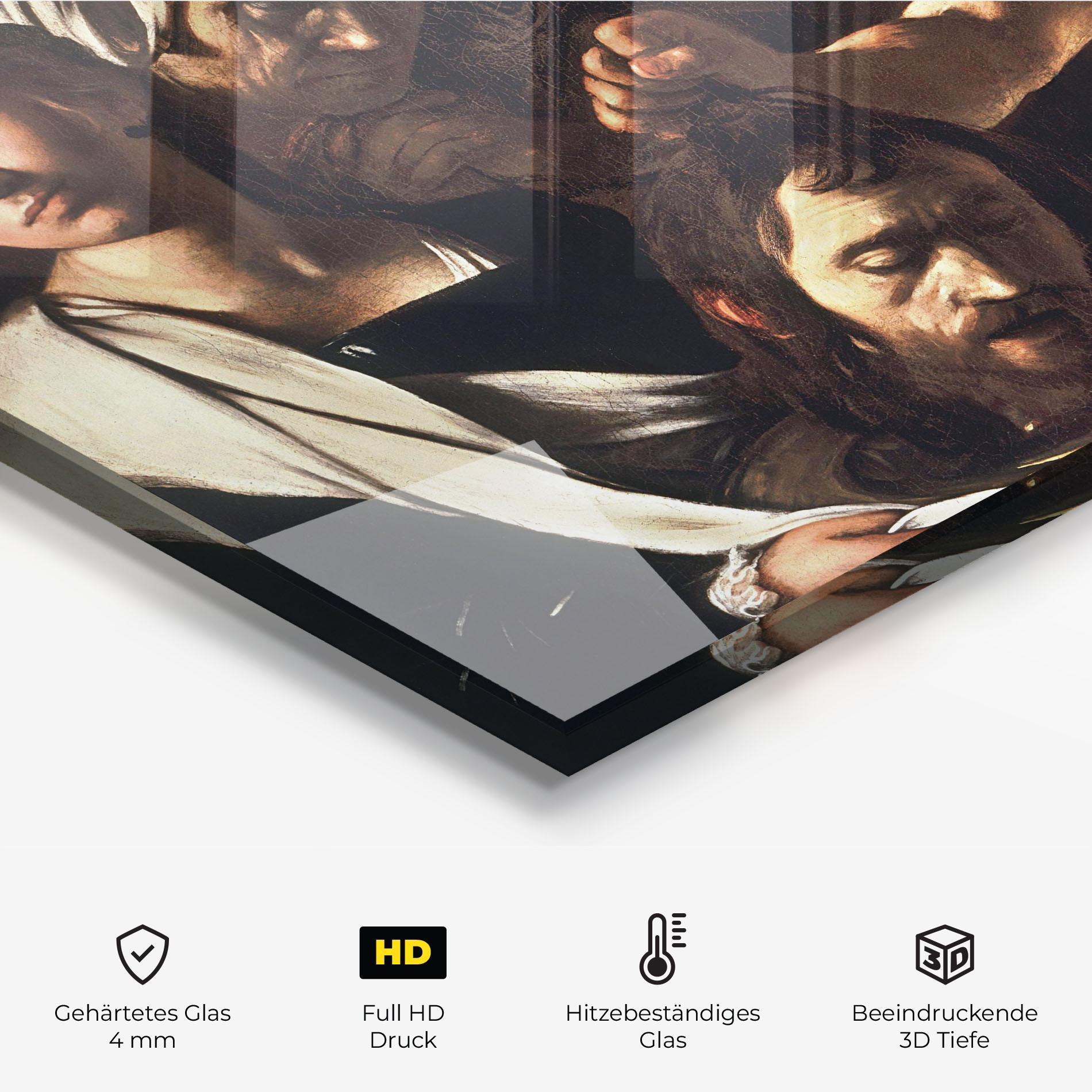 Küchenrückwand Glas Salome With The Head Of John mockup 2