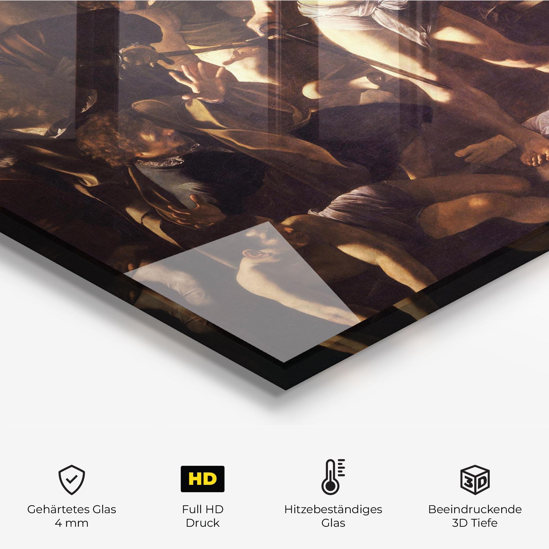 Küchenrückwand Glas The Martyrdom mockup 2