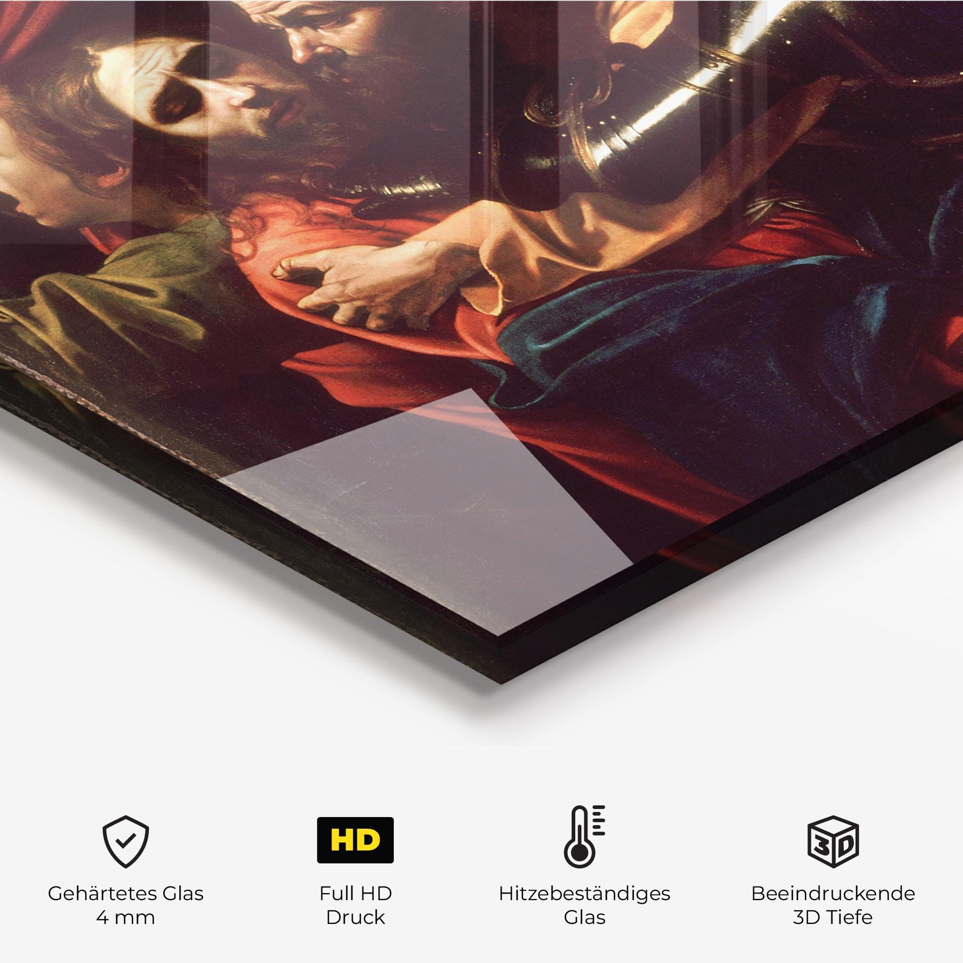 Küchenrückwand Glas The Taking Of Christ mockup 2