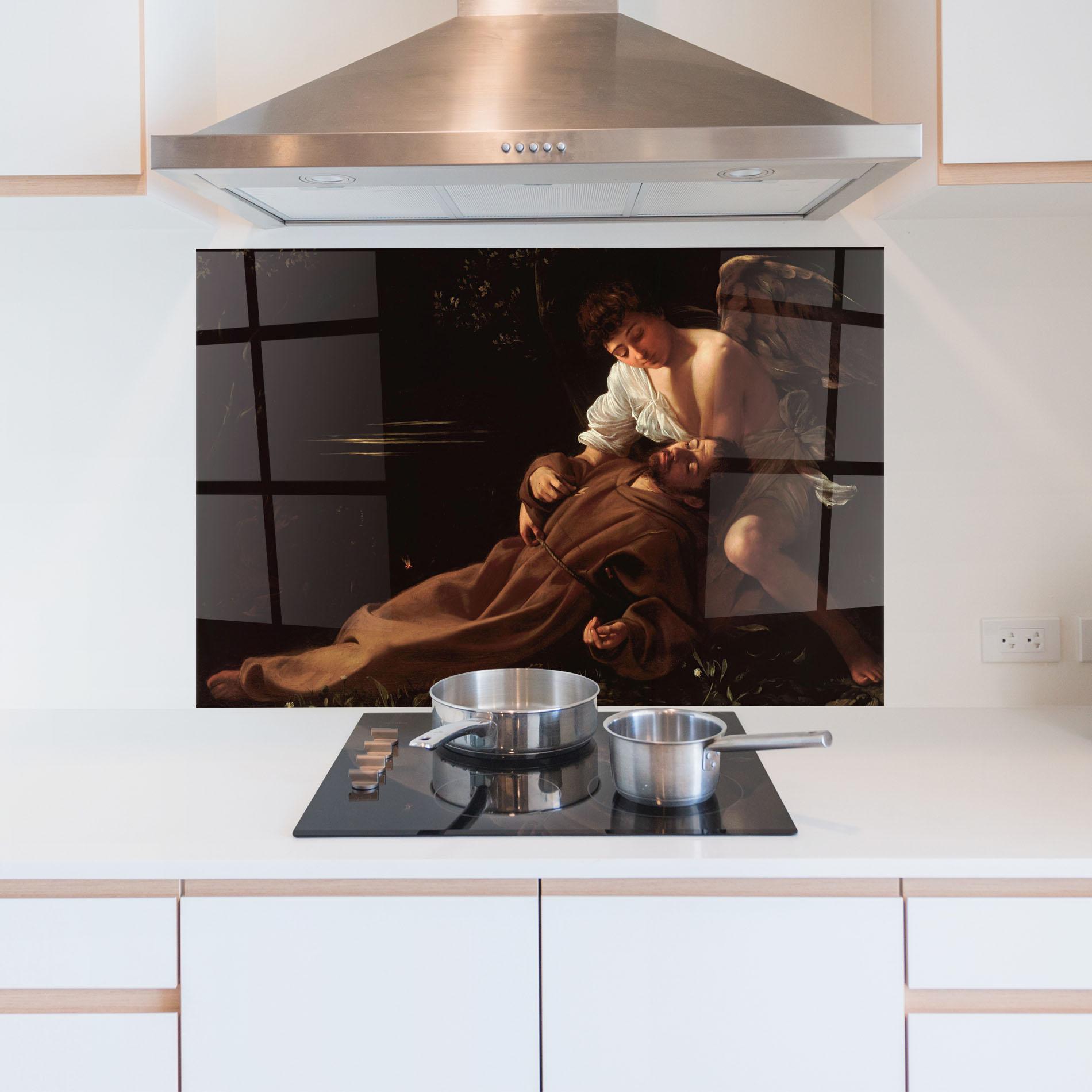 Küchenrückwand Glas Francis Of Assisi In Ecstasy mockup 5