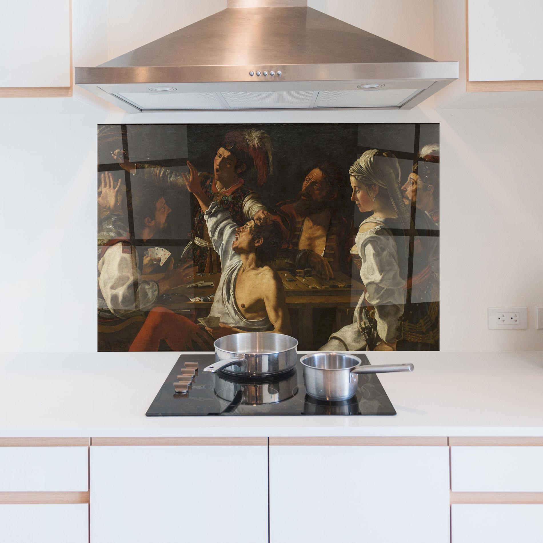 Küchenrückwand Glas Rombouts Backgammon mockup 5