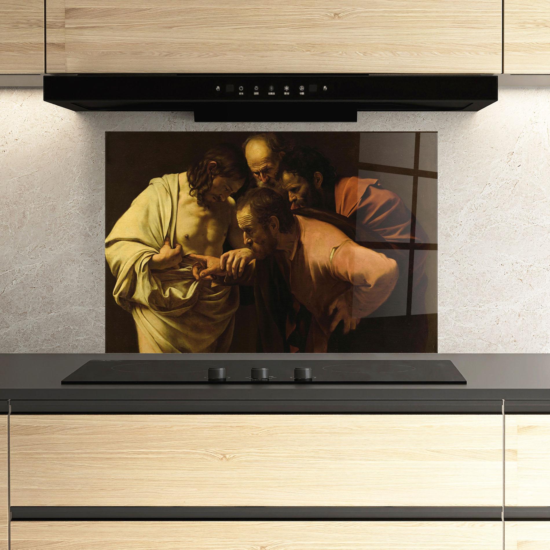 Küchenrückwand Glas Der Unglaubige Thomas mockup 3