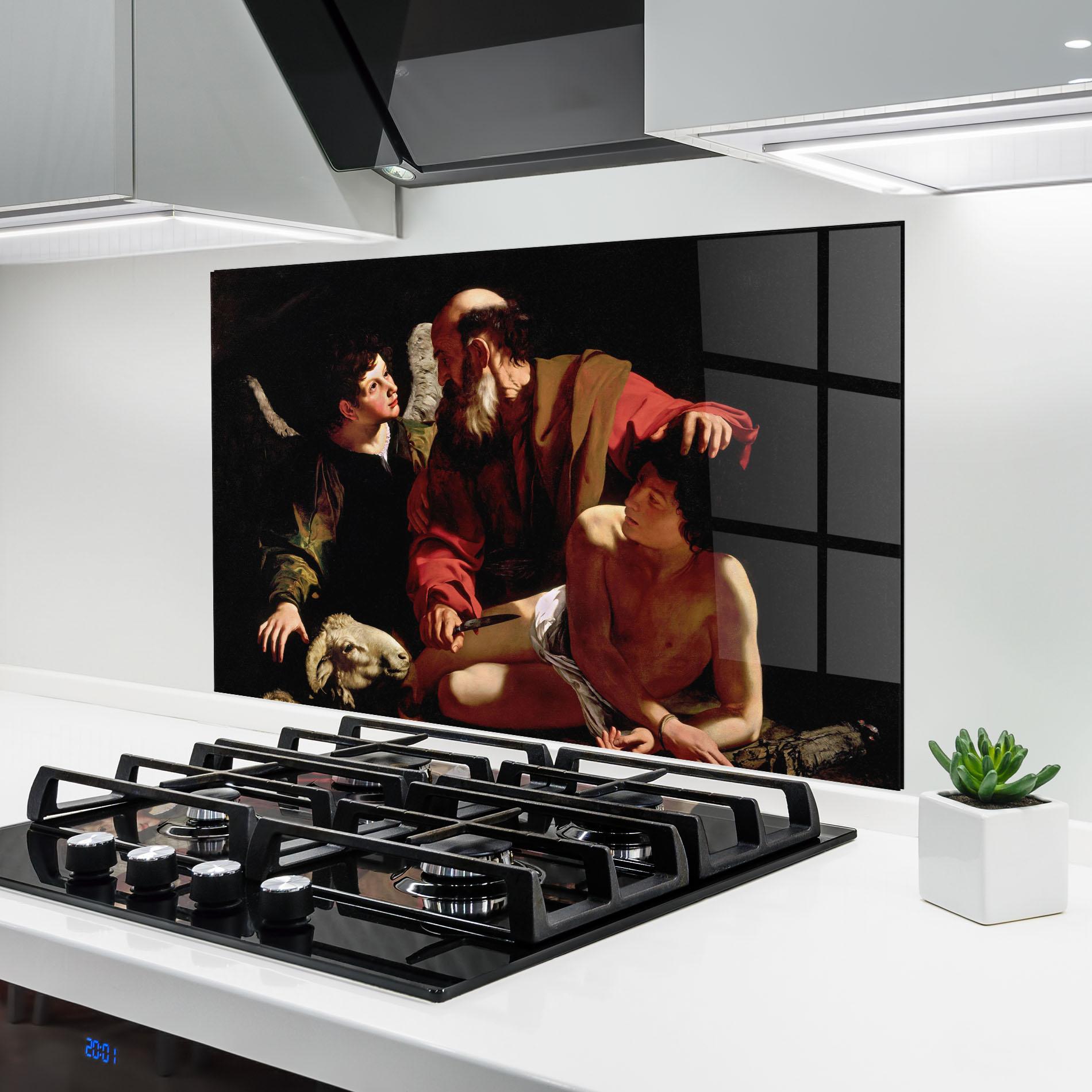 Küchenrückwand Glas Sacrifice Of Isaac mockup 6