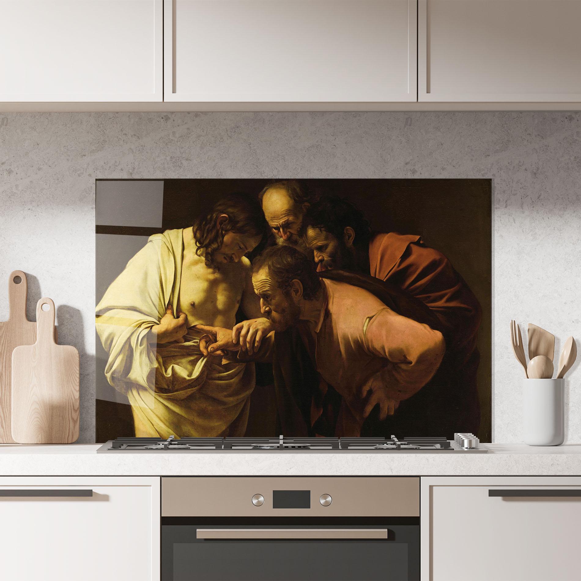 Küchenrückwand Glas Der Unglaubige Thomas mockup 7