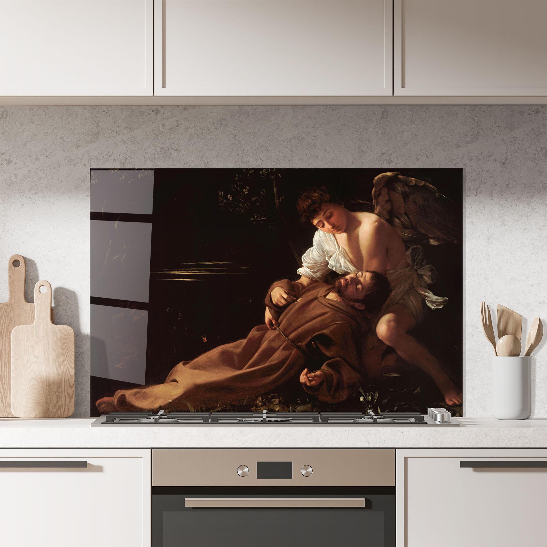 Küchenrückwand Glas Francis Of Assisi In Ecstasy mockup 7