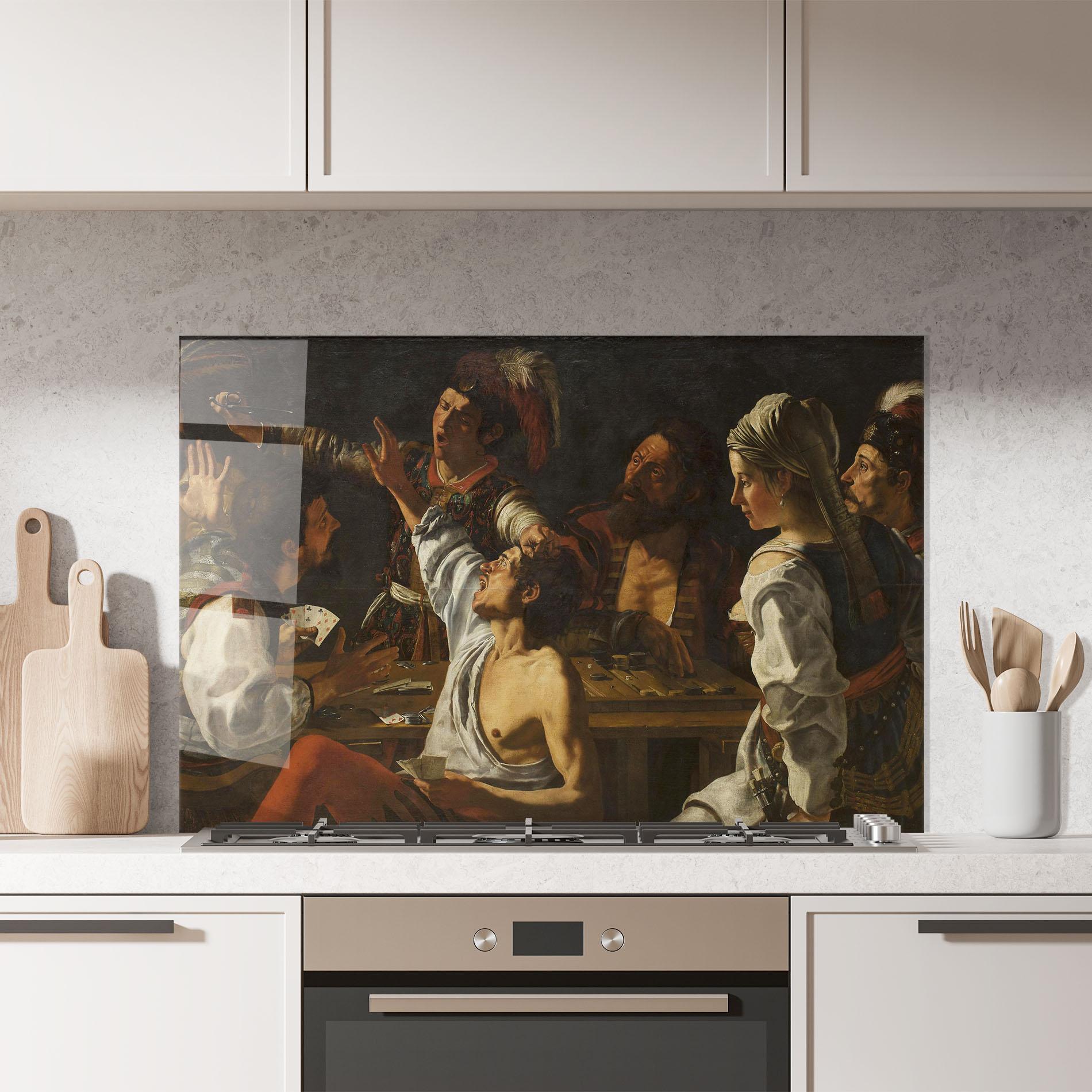 Küchenrückwand Glas Rombouts Backgammon mockup 7