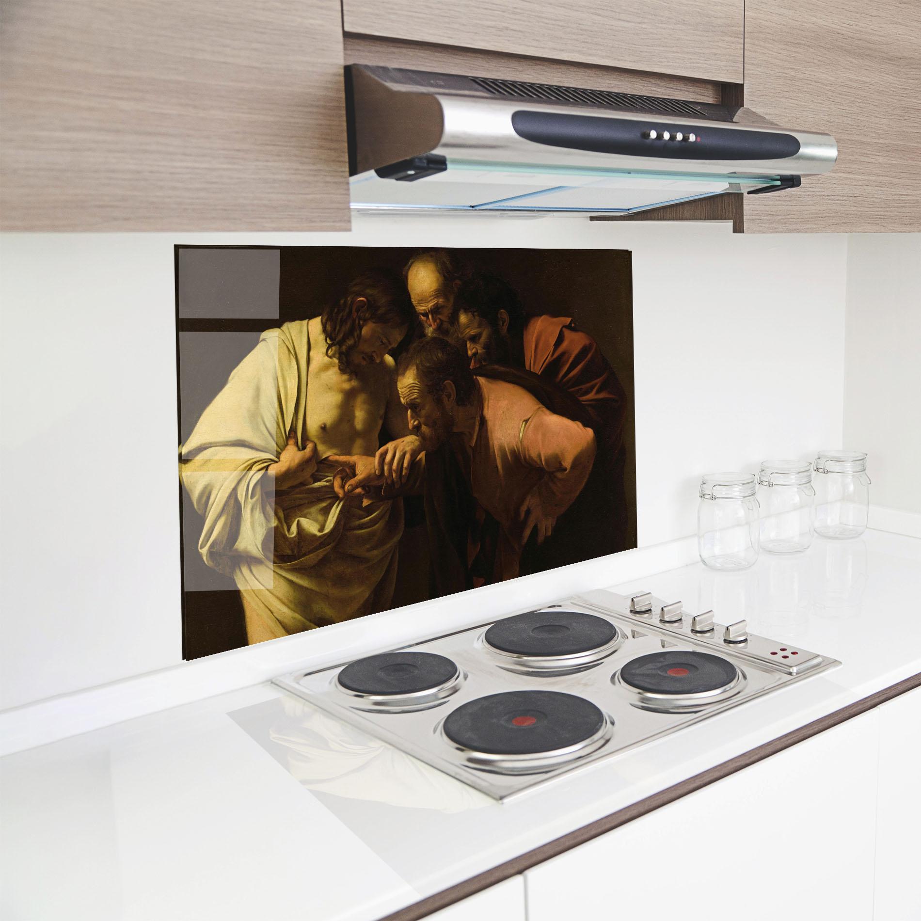 Küchenrückwand Glas Der Unglaubige Thomas mockup 8