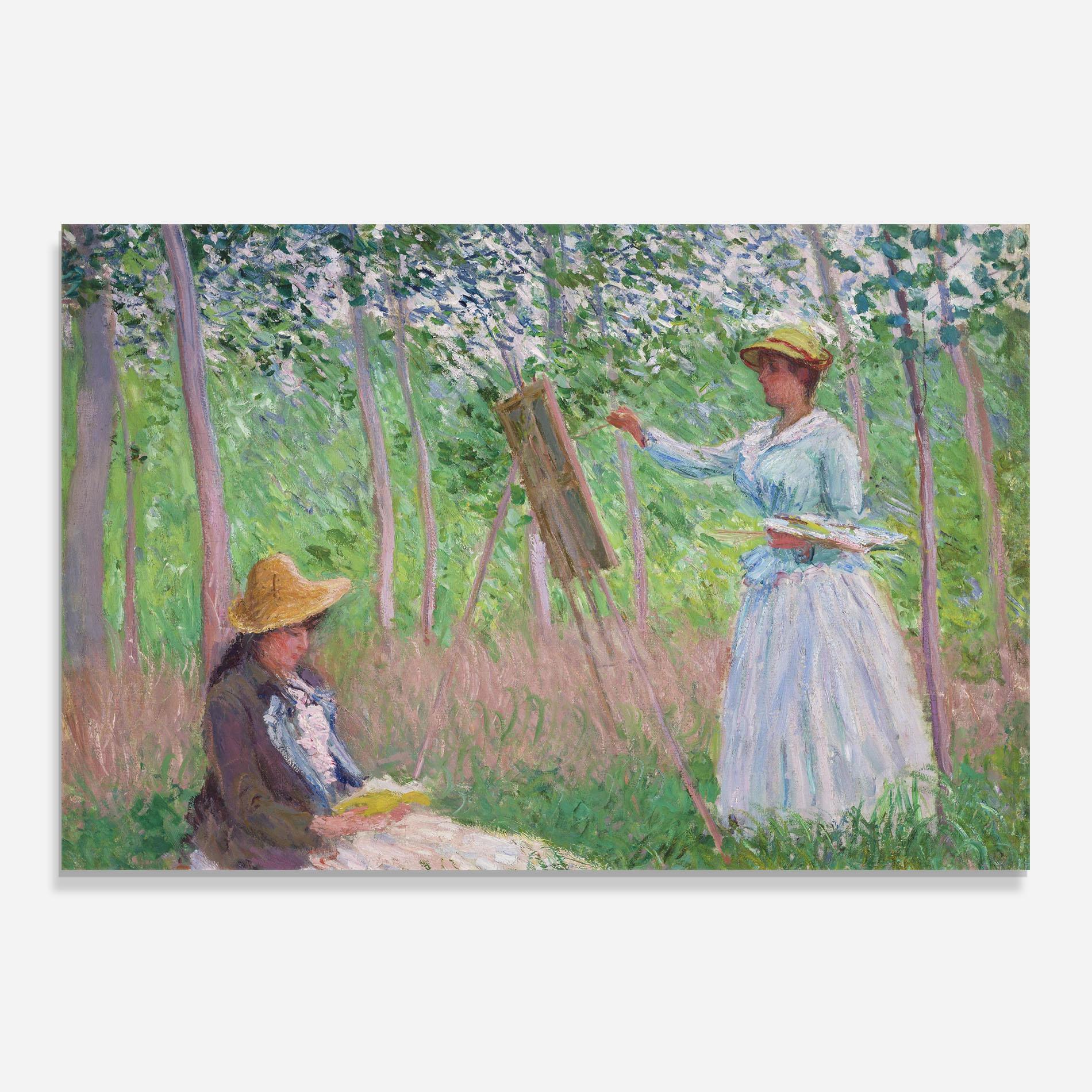 Küchenrückwand Glas In The Woods At Giverny mockup 0