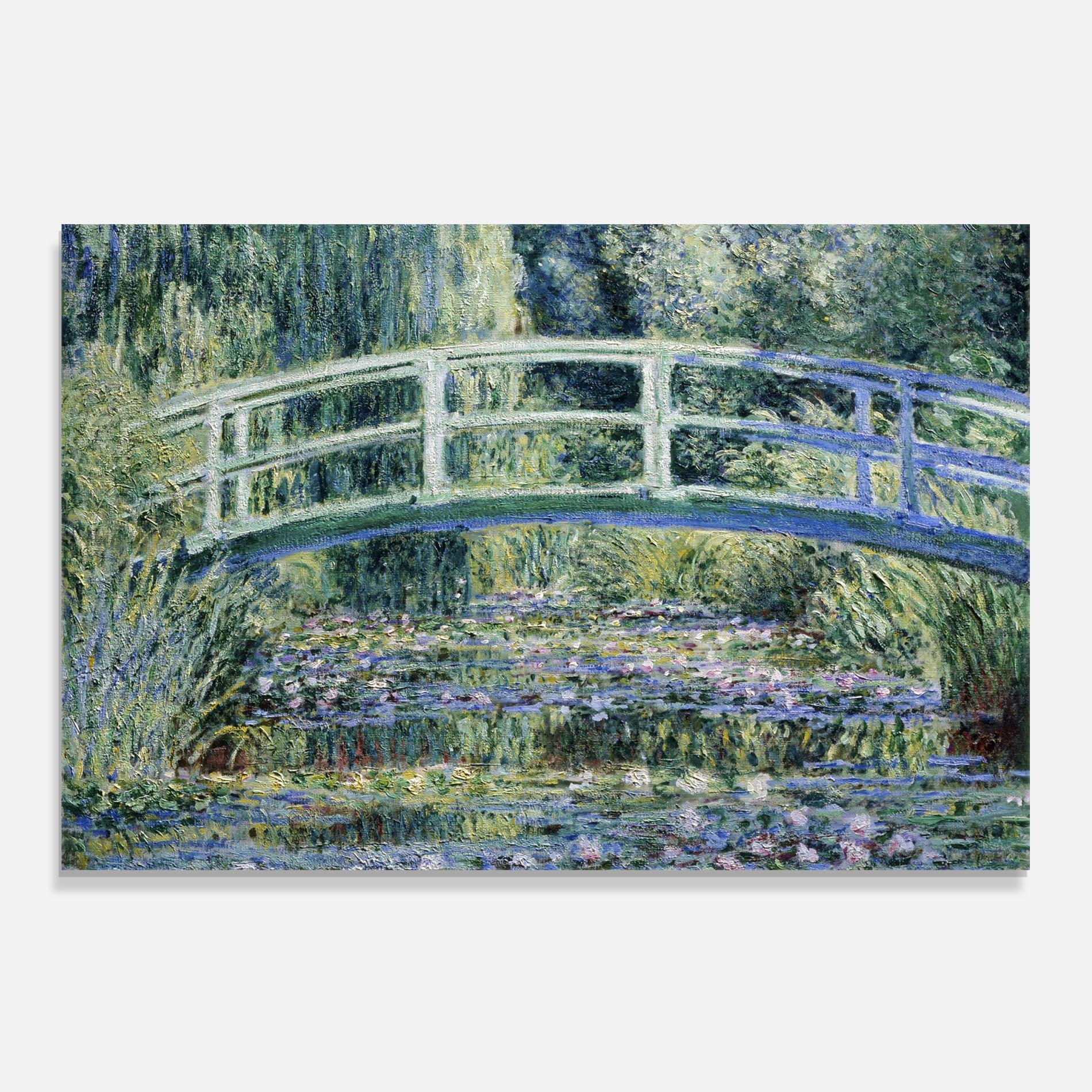 Küchenrückwand Glas Water Lilies mockup 0