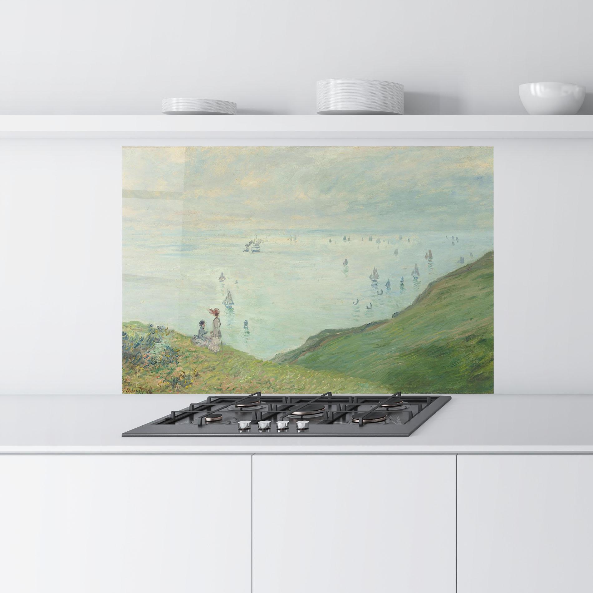 Küchenrückwand Glas Cliffs At Pourville mockup 9