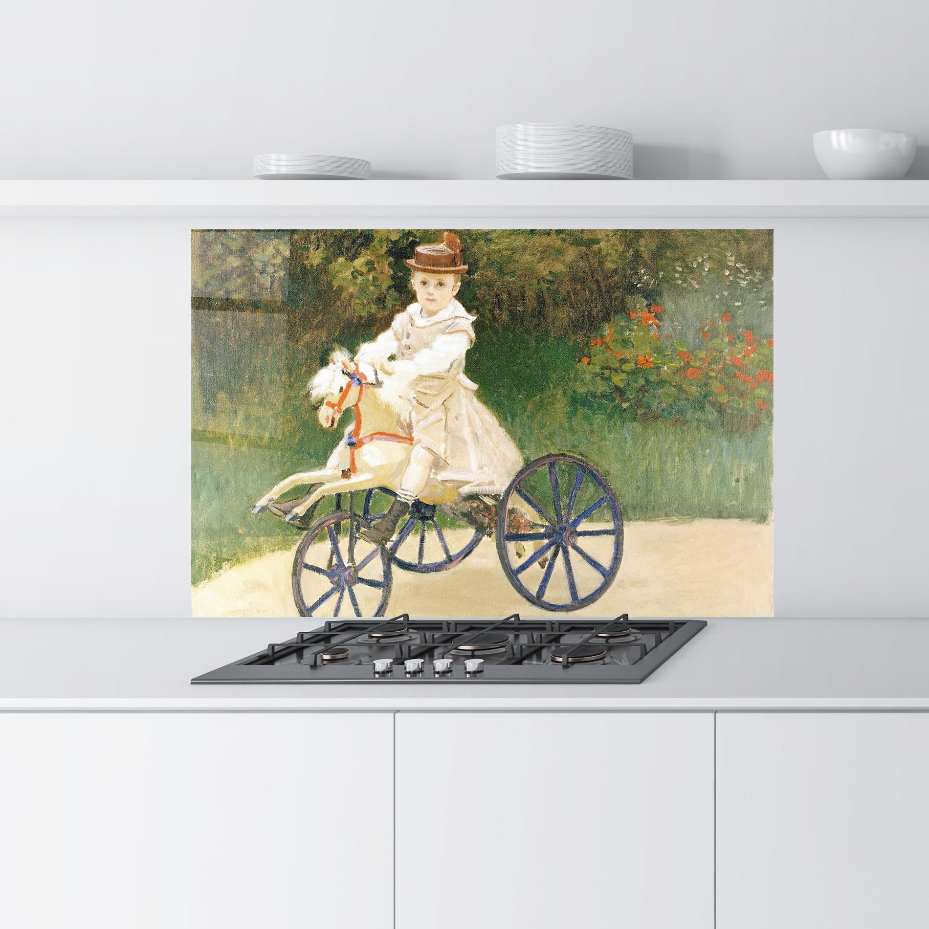 Küchenrückwand Glas Hobby Horse mockup 9