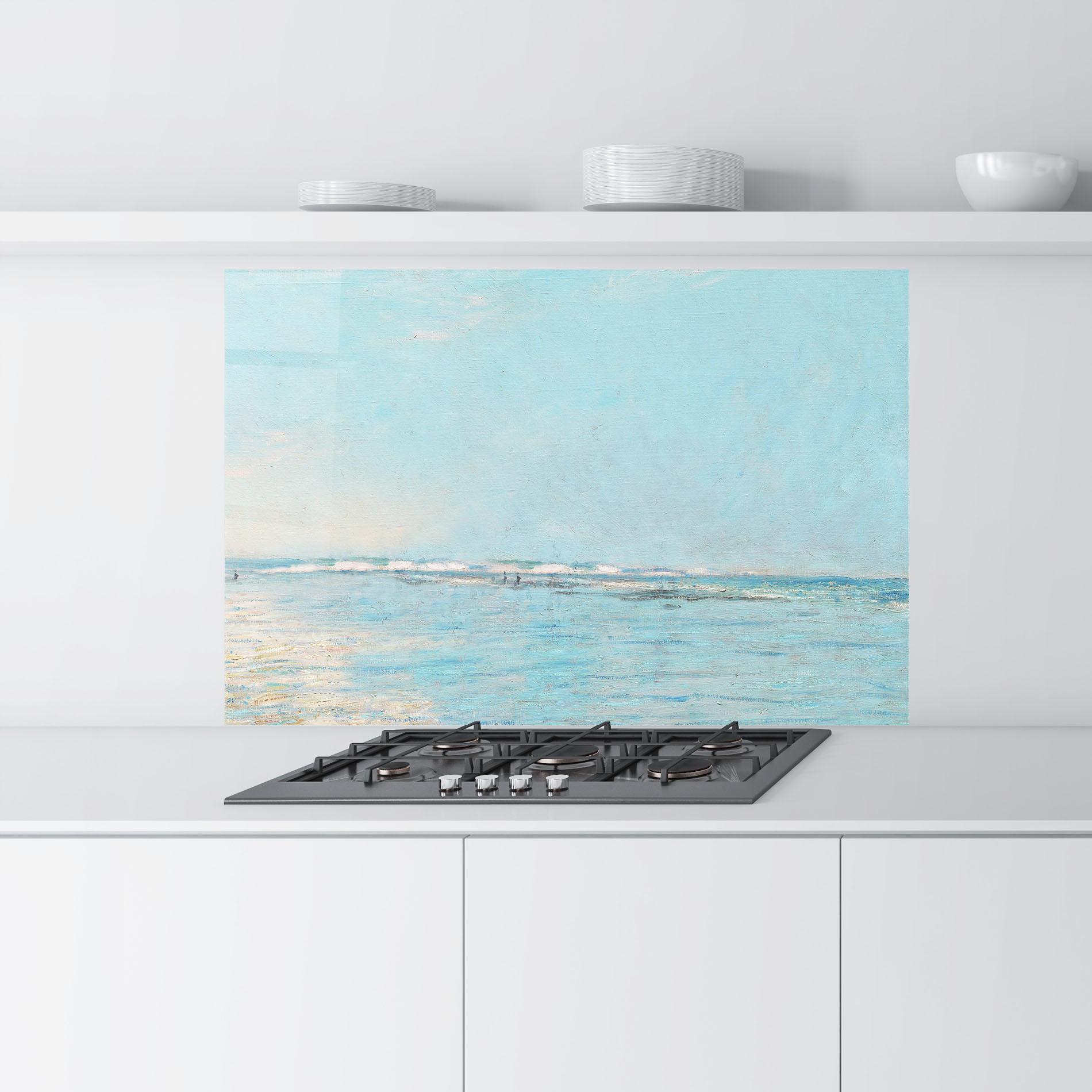 Küchenrückwand Glas Monet's Beach mockup 9