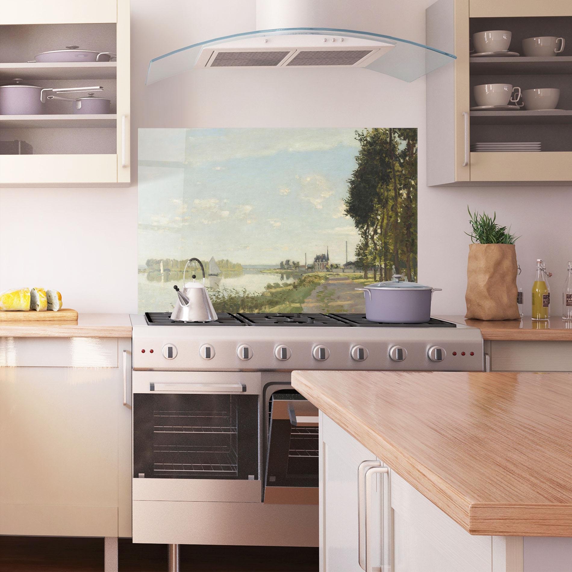 Küchenrückwand Glas Argenteuil mockup 1