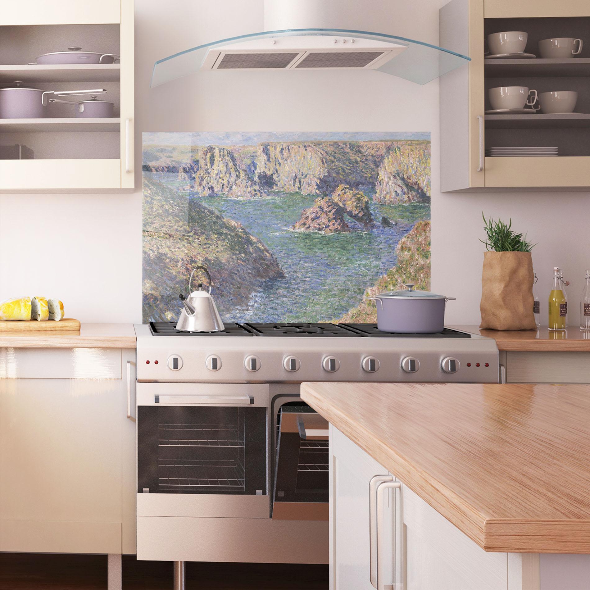 Küchenrückwand Glas Belle Isle mockup 1