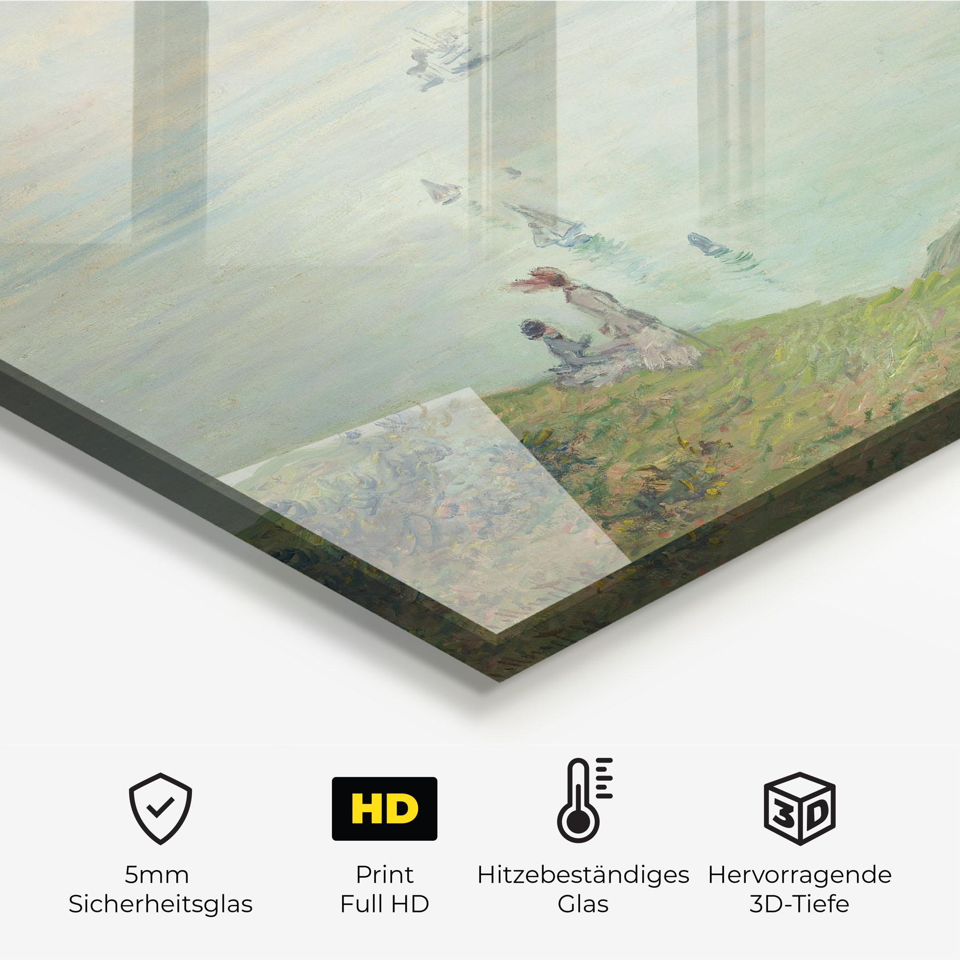 Küchenrückwand Glas Cliffs At Pourville mockup 2