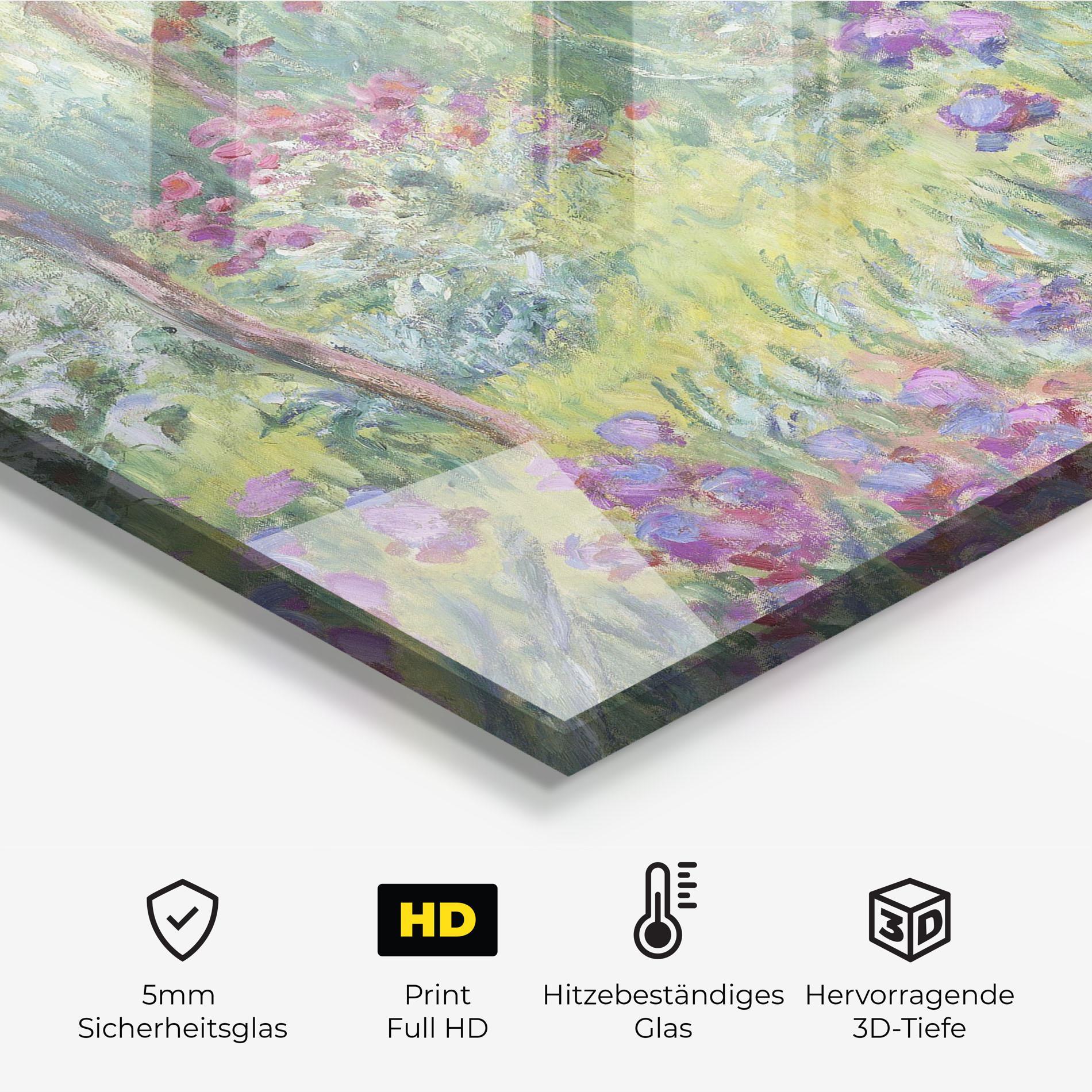 Küchenrückwand Glas Garden In Giverny mockup 2