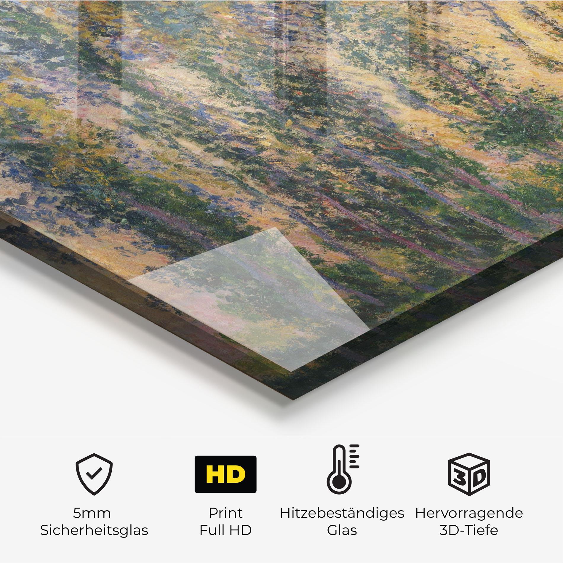 Küchenrückwand Glas Poplars At Giverny mockup 2