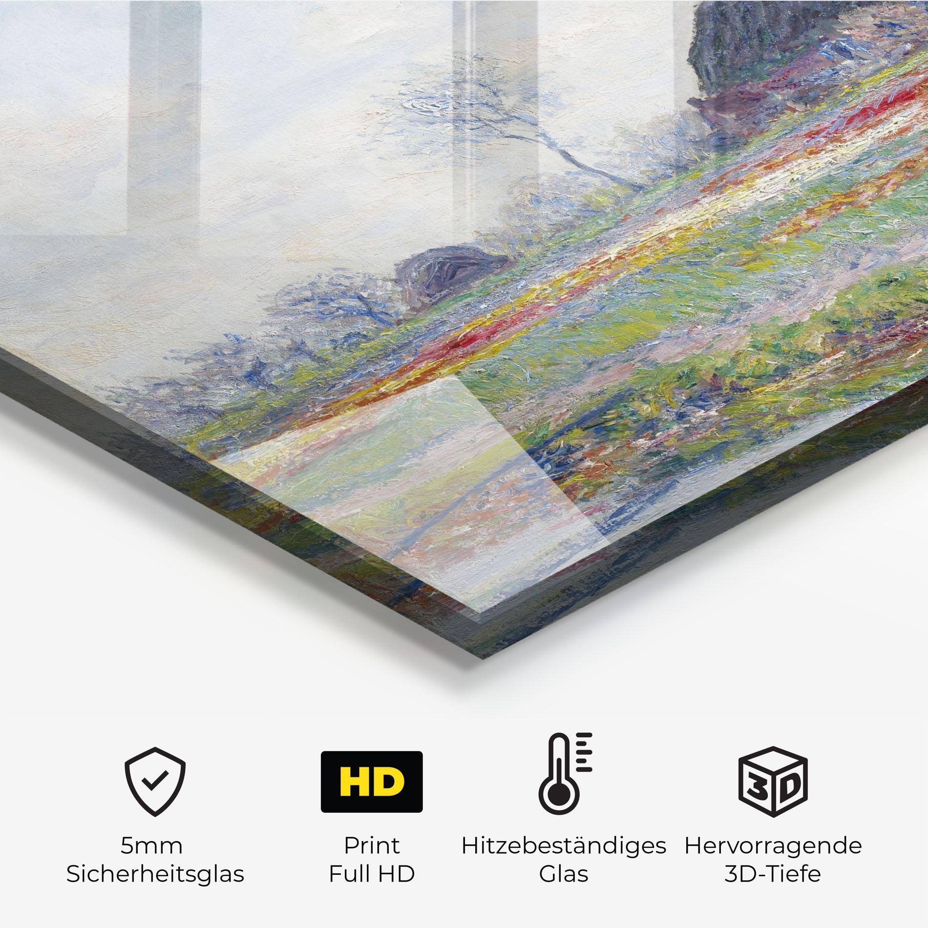 Küchenrückwand Glas Tulip Fields At Sassenheim mockup 2