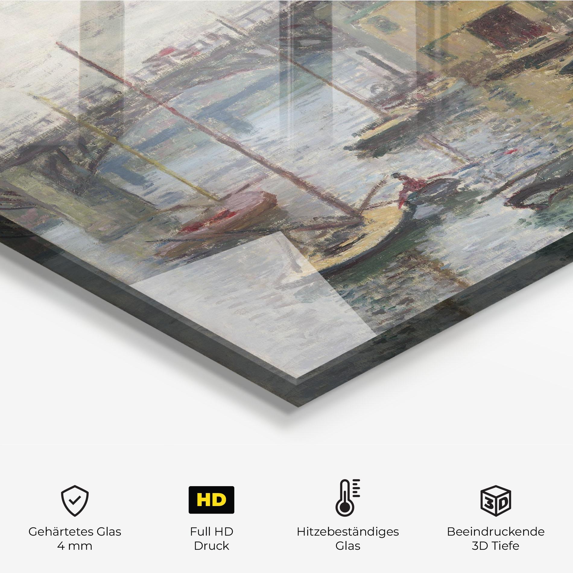 Küchenrückwand Glas Bridge At Argenteuil Monet mockup 2