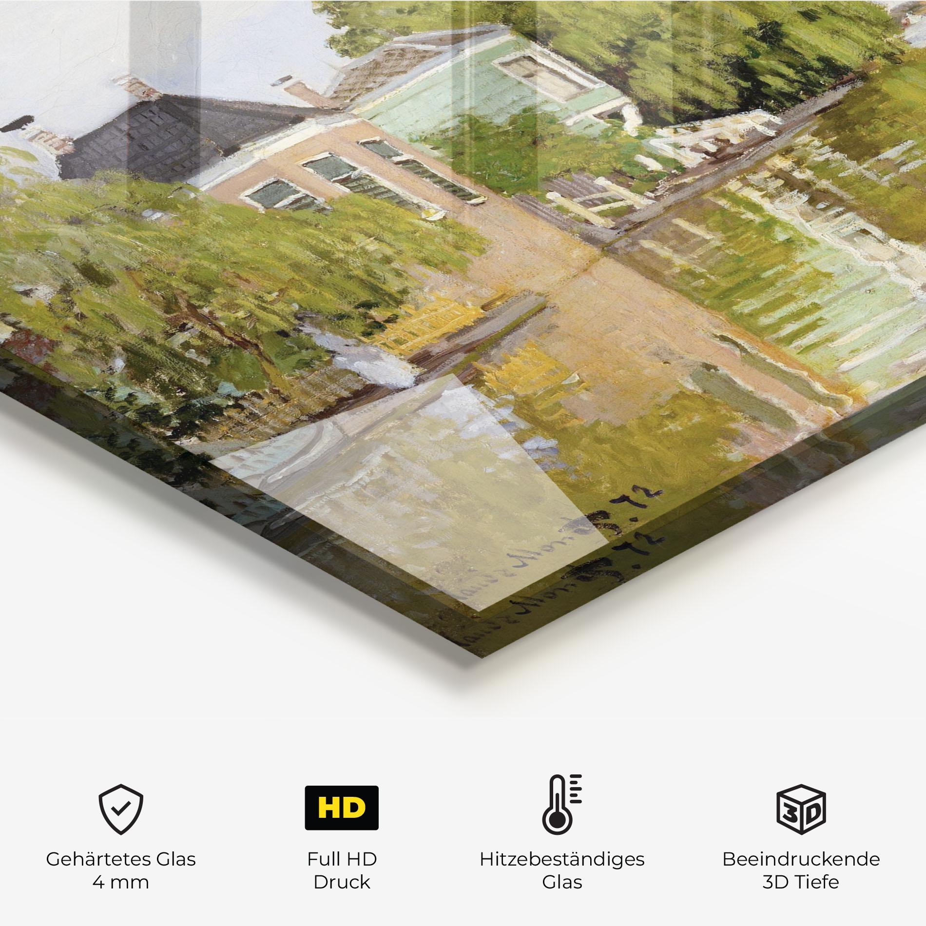 Küchenrückwand Glas Houses On The Achterzaan mockup 2