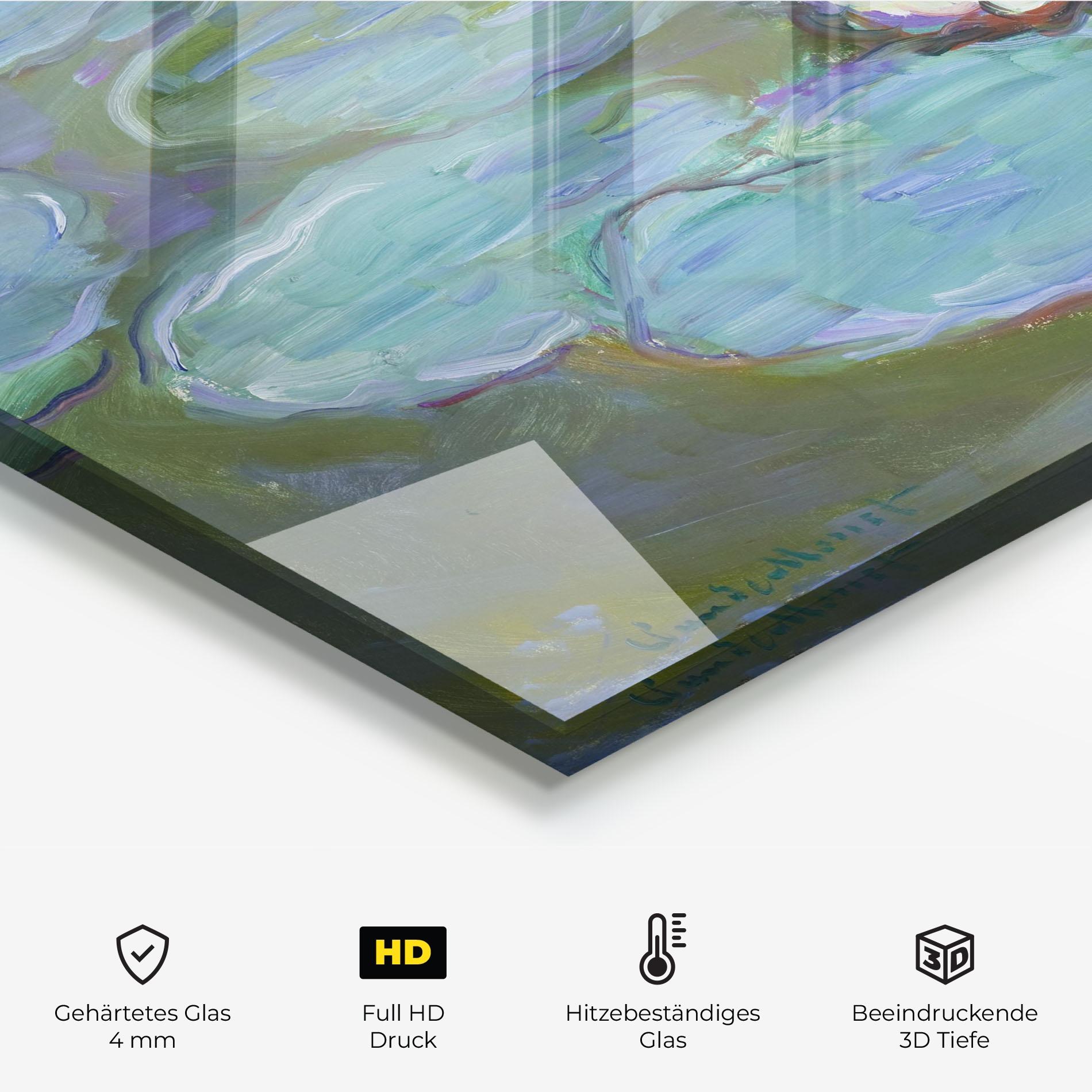 Küchenrückwand Glas Nympheas Monet. mockup 2