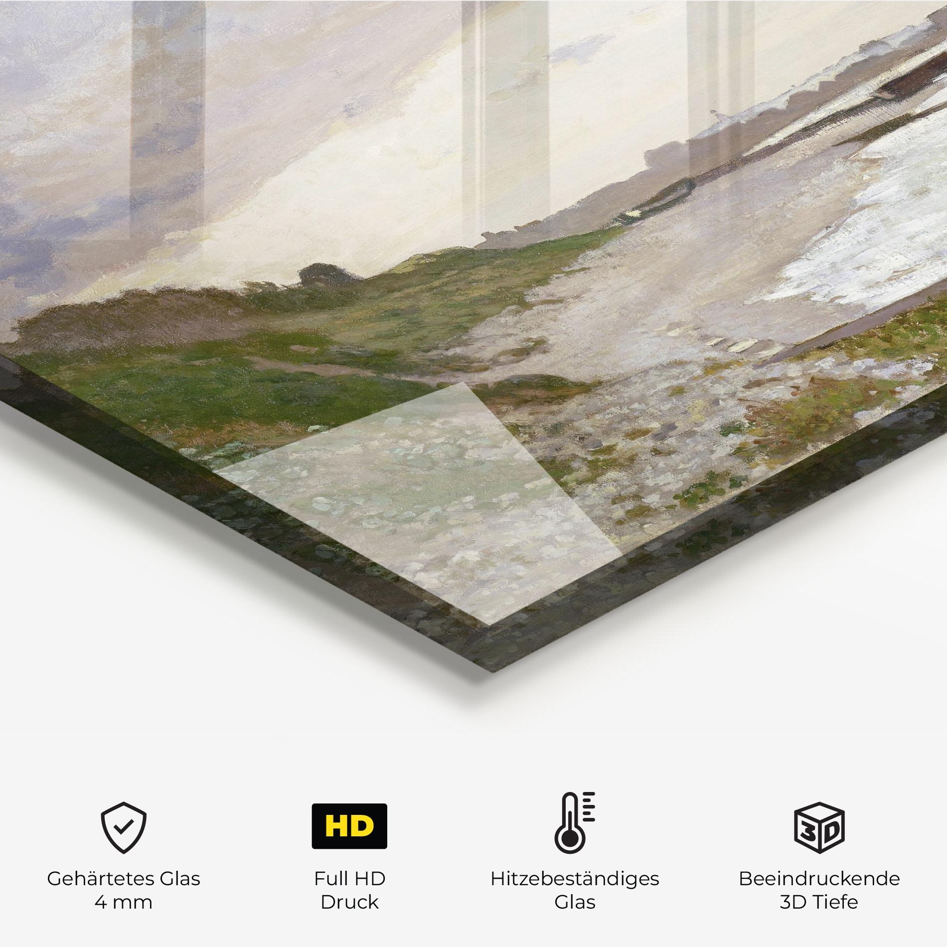 Küchenrückwand Glas Seashore At Sainte Adresse mockup 2