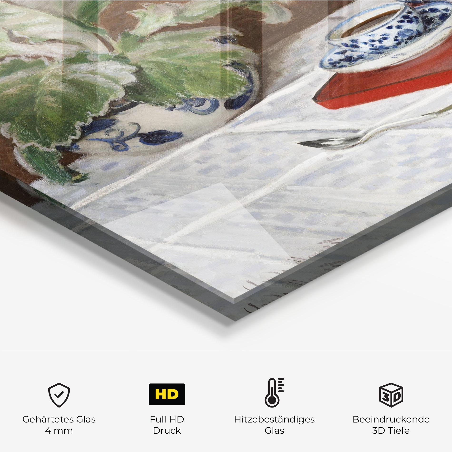 Küchenrückwand Glas Tea Service mockup 2