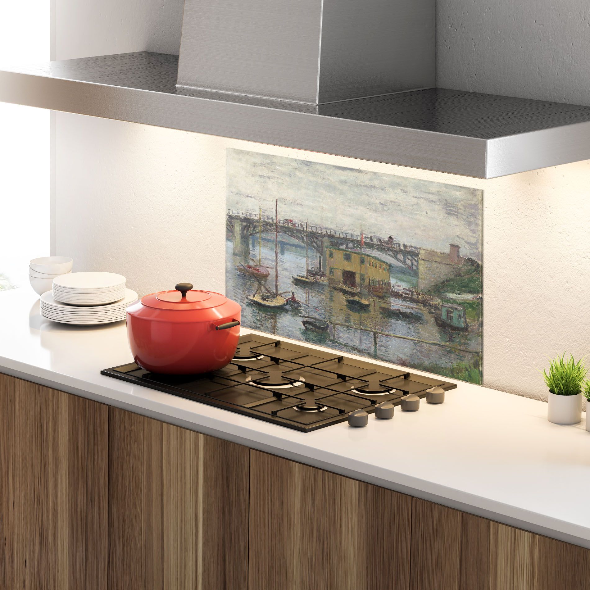 Bridge At Argenteuil Monet mockup 4