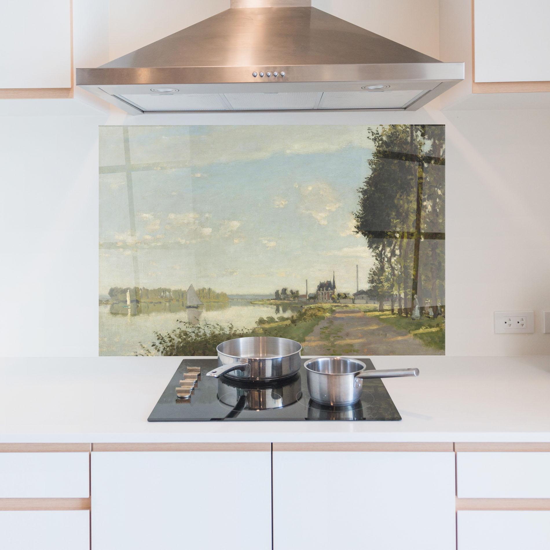 Küchenrückwand Glas Argenteuil mockup 5