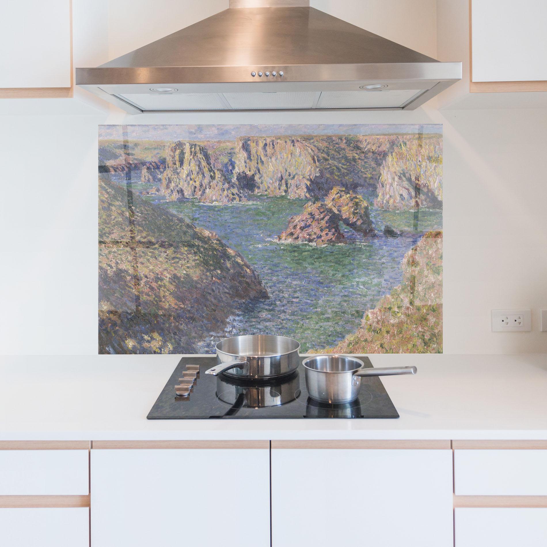 Küchenrückwand Glas Belle Isle mockup 5