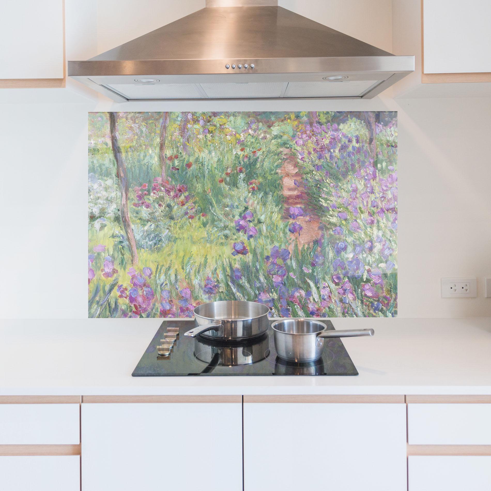 Küchenrückwand Glas Garden In Giverny mockup 5
