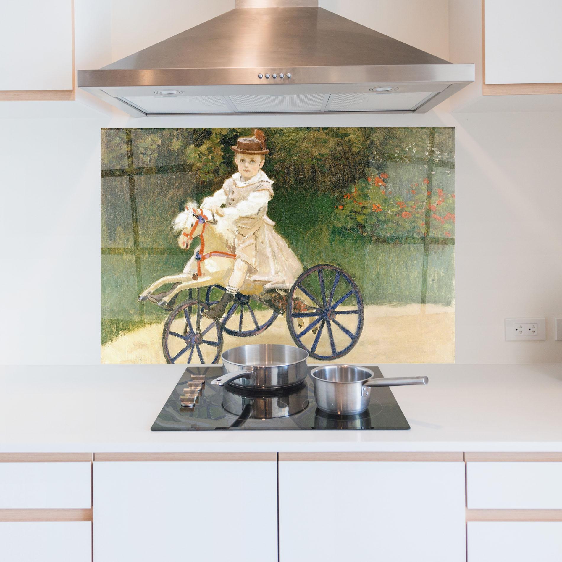 Küchenrückwand Glas Hobby Horse mockup 5