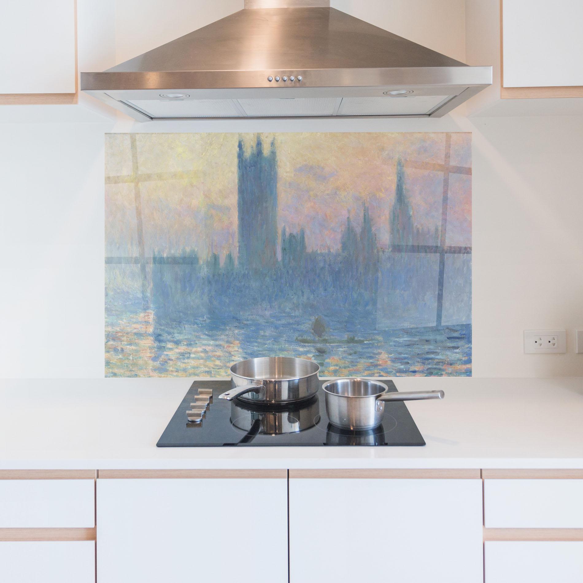 Küchenrückwand Glas Houses Of Parliament mockup 5