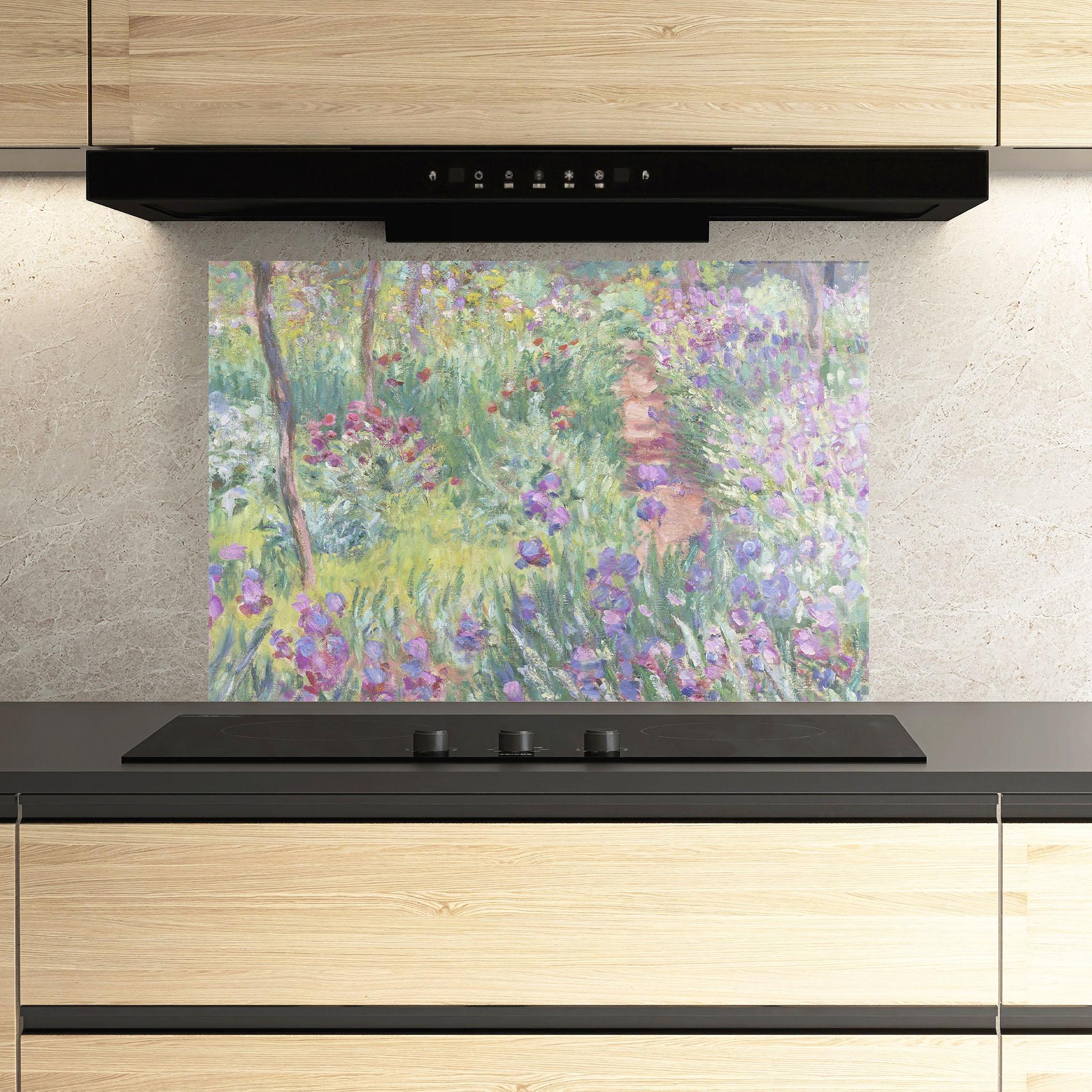 Küchenrückwand Glas Garden In Giverny mockup 3