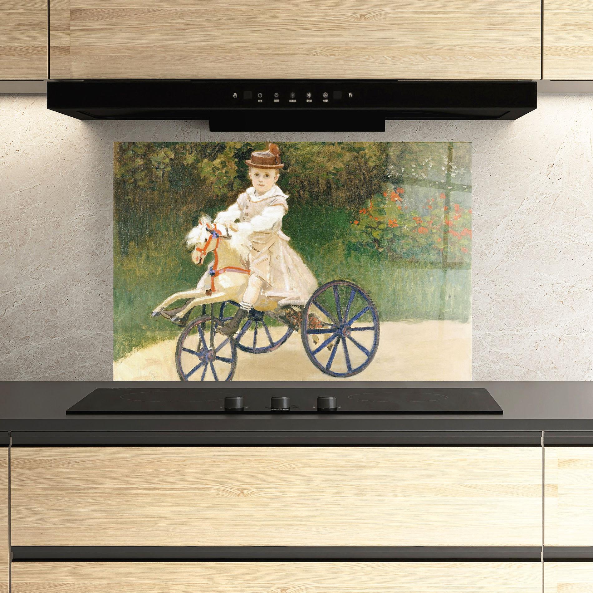 Küchenrückwand Glas Hobby Horse mockup 3