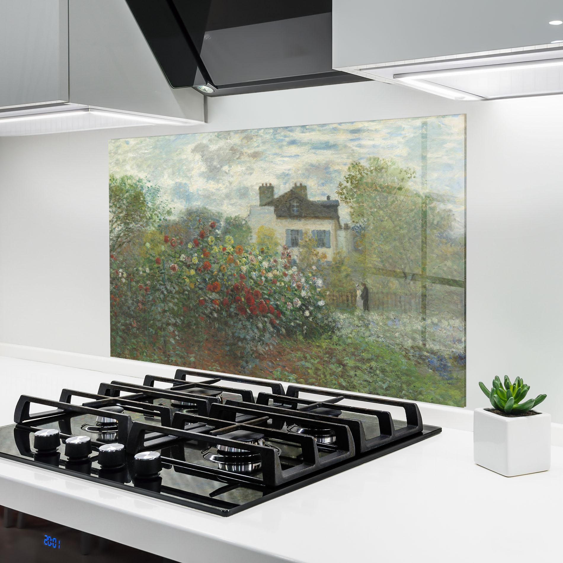 Küchenrückwand Glas Garden In Argenteuil mockup 6