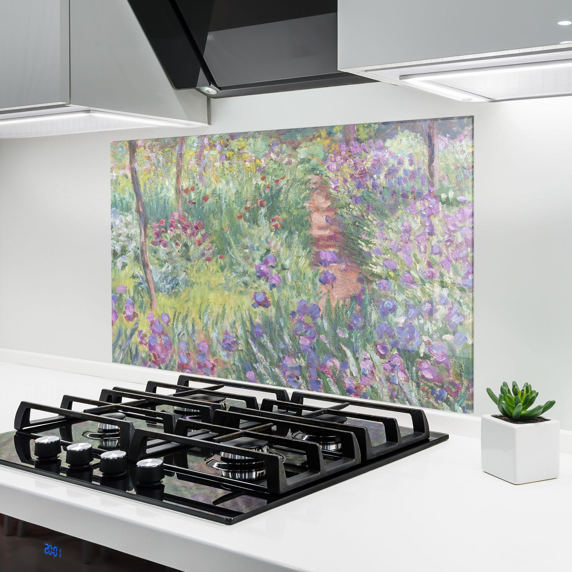 Küchenrückwand Glas Garden In Giverny mockup 6