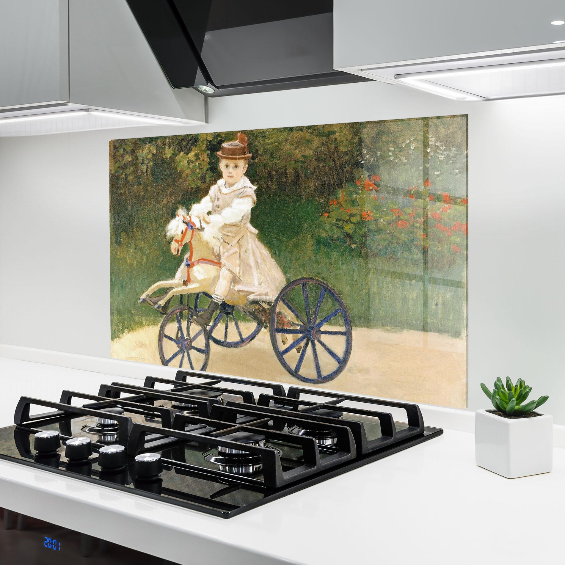 Küchenrückwand Glas Hobby Horse mockup 6