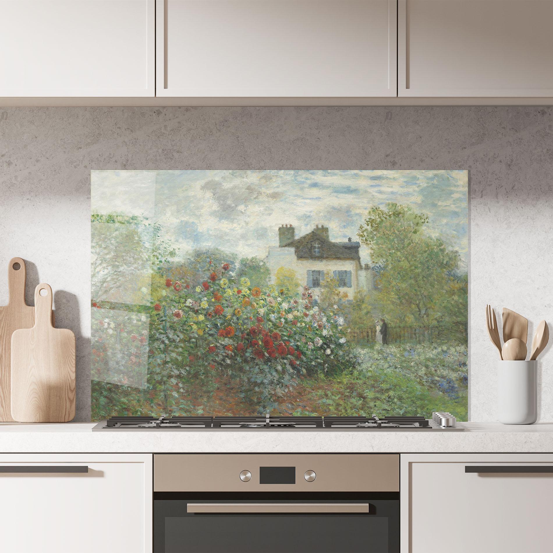 Küchenrückwand Glas Garden In Argenteuil mockup 7