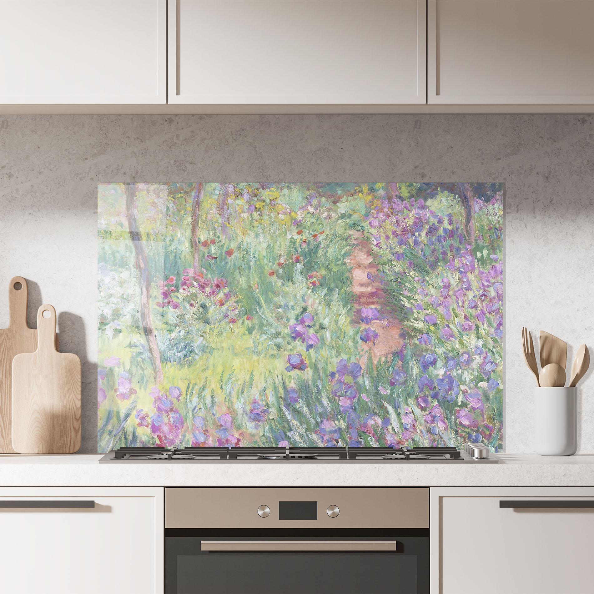 Küchenrückwand Glas Garden In Giverny mockup 7