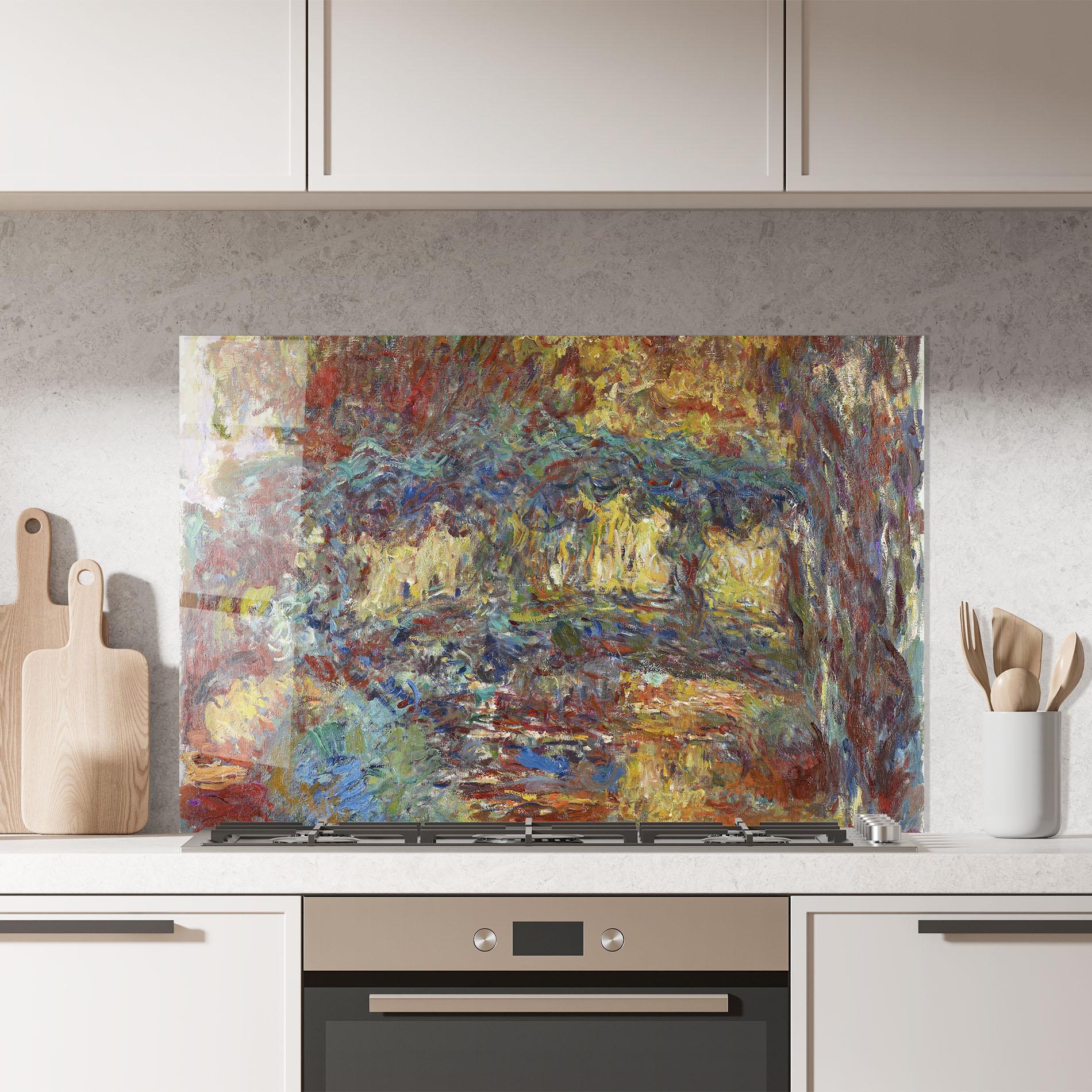 Küchenrückwand Glas The Japanese Footbridge mockup 7