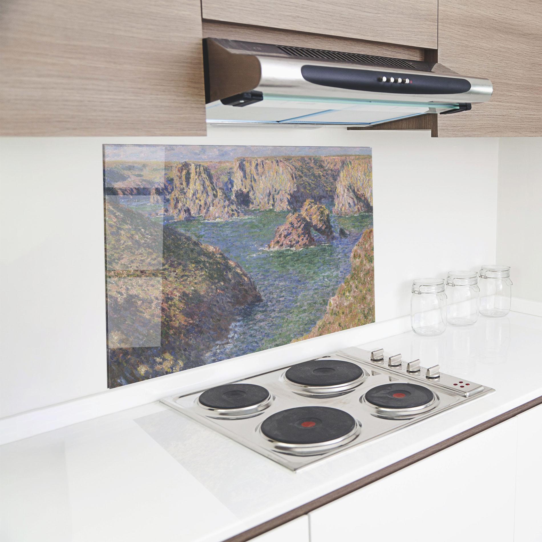 Küchenrückwand Glas Belle Isle mockup 8