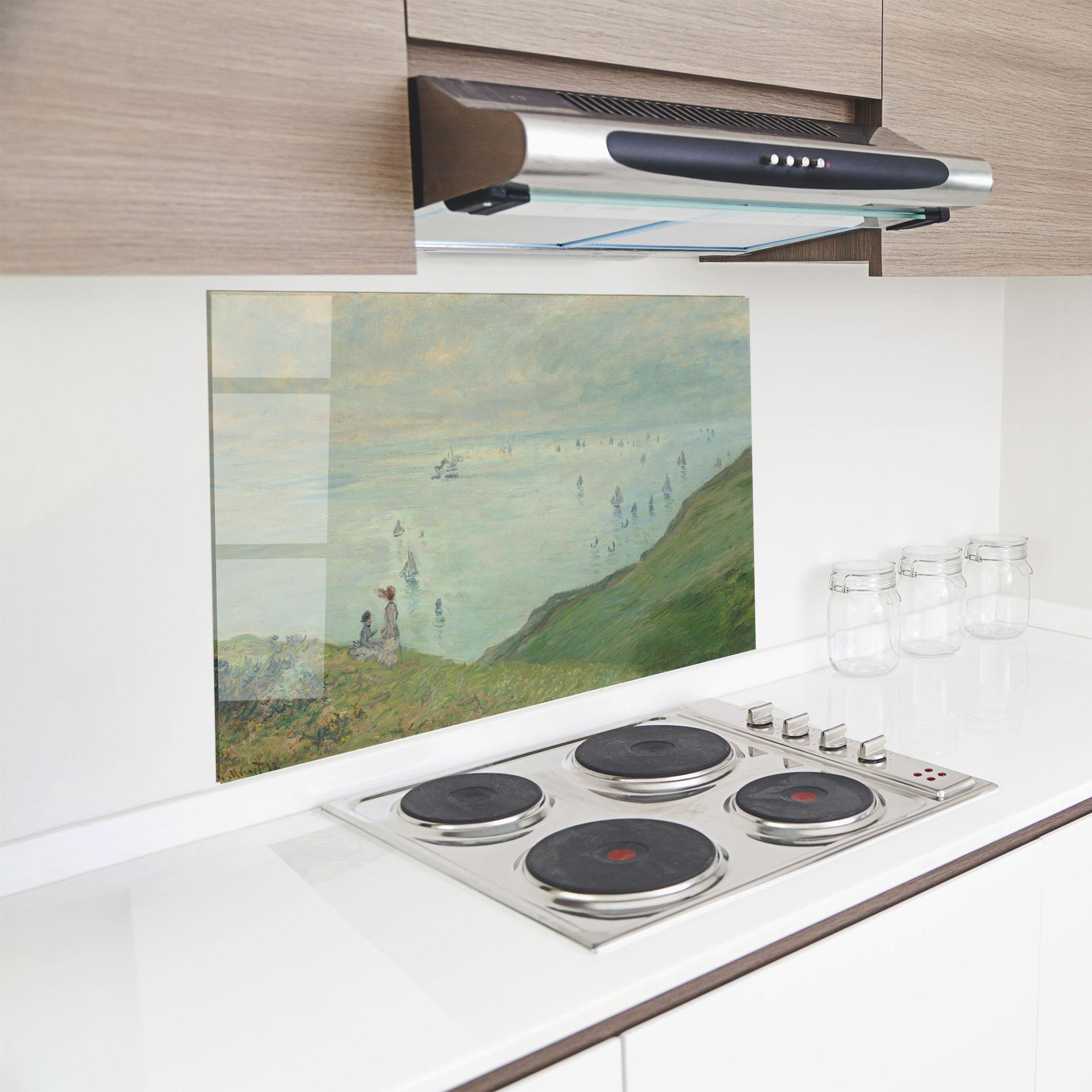 Küchenrückwand Glas Cliffs At Pourville mockup 8