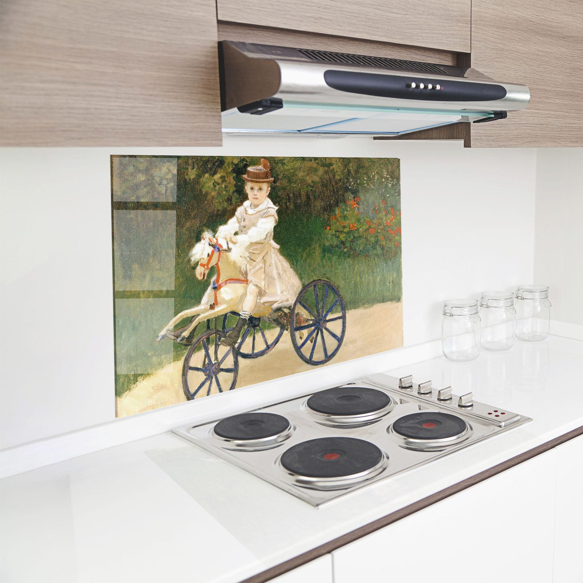 Küchenrückwand Glas Hobby Horse mockup 8