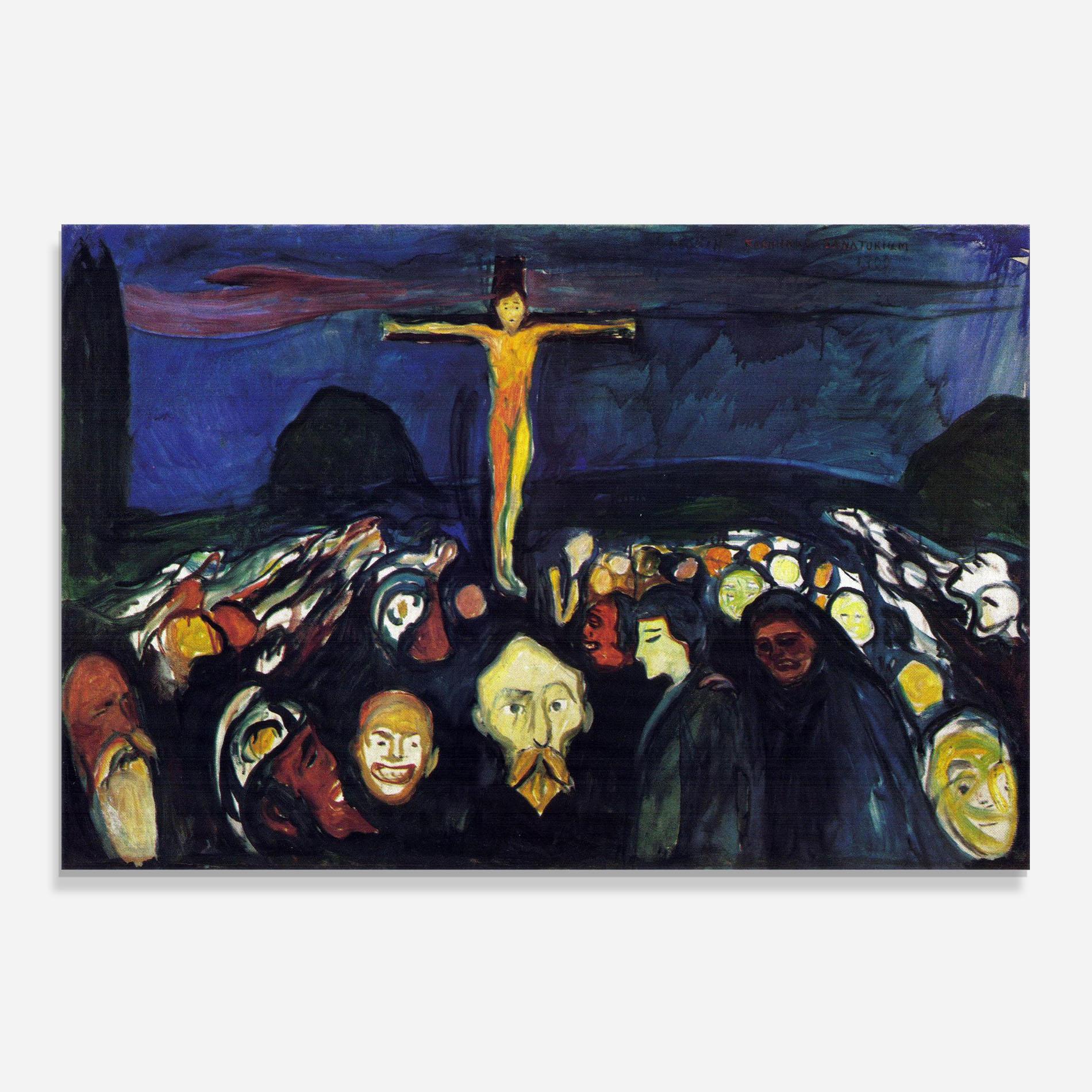 Küchenrückwand Glas Golgotha mockup 0